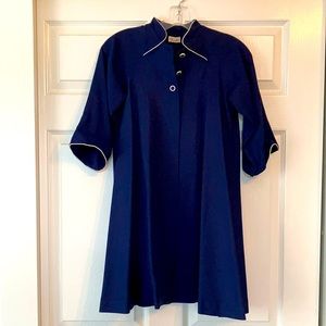 Vintage navy maternity jacket.